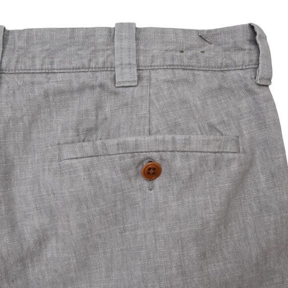 J.Crew Stanton Light Gray Linen Cotton Shorts Men’s 31x9 Baird McNutt Irish Line - Picture 3 of 10